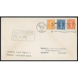 canada stamp 234 6 fdc king george vi 1937 FDC COMBO 004