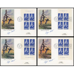 canada stamp 415 canada goose 15 1963 FDC 4BLK 041