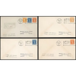 canada stamp 234 6 fdc king george vi 1937 FDC COMBO 004