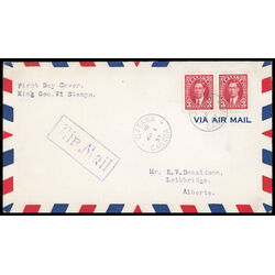 canada stamp 233 king george vi 3 1937 FDC PC 043