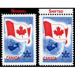 canada stamp 453 flag and planet earth 5 1967 M NH 028