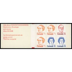 canada stamp bk booklets bk74 caricature definitives 25 1974 M VFNH 015