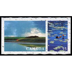 canada stamp 1854b unnamed lake near baldwinton west of battleford saskatchewan waterlilies saskatchewan 55 2000
