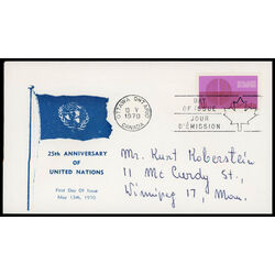 canada stamp 514 energy unification 15 1970 FDC PC 017