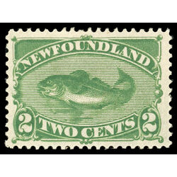 newfoundland stamp 47 codfish 2 1896 M VF 012