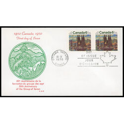 canada stamp 518 group of seven 6 1970 FDC PC 035