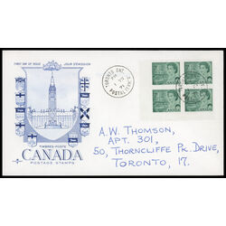 canada stamp 543 queen elizabeth ii transportation 7 1971 FDC BLOCK 022