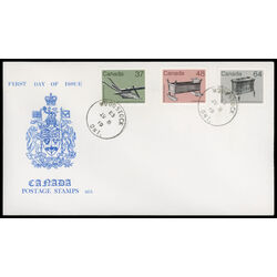 canada stamp 0927 29 32 fdc medium value artifact definitives 1983 FDC COMBO 002