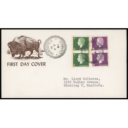 canada stamp 402p queen elizabeth ii 2 1963 FDC COMBO 002