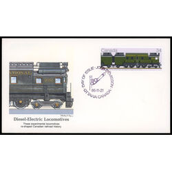 canada stamp 1118 cn class v 1 a 2 do 1 1 do 2 type 34 1986 FDC PC 002