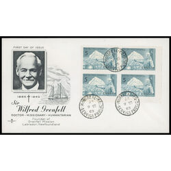 canada stamp 438 sir wilfred grenfell and ship 5 1965 FDC LR 025