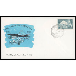 canada stamp 438 sir wilfred grenfell and ship 5 1965 FDC PC 032