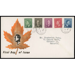 canada stamp 284 8 fdc king george vi with postes postage 1949 FDC COMBO 015
