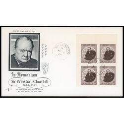 canada stamp 440 sir winston churchill 5 1965 FDC UL 029