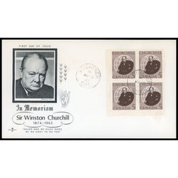 canada stamp 440 sir winston churchill 5 1965 FDC LL 033