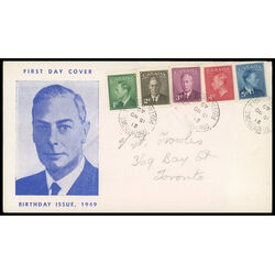 canada stamp 284 8 fdc king george vi with postes postage 1949 FDC COMBO 016
