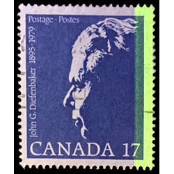 canada stamp 859 john george diefenbaker 17 1980 U VF 007