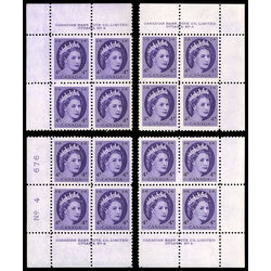 canada stamp 340 queen elizabeth ii 4 1954 PB SET %234 024