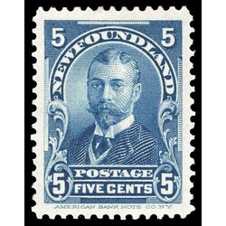 newfoundland stamp 85 duke of york 5 1899 M XF 016