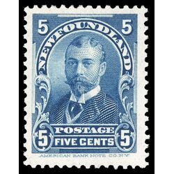newfoundland stamp 85 duke of york 5 1899 M XF 018