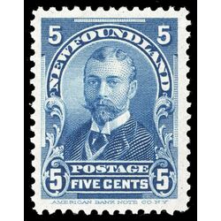 newfoundland stamp 85 duke of york 5 1899 M VF 019