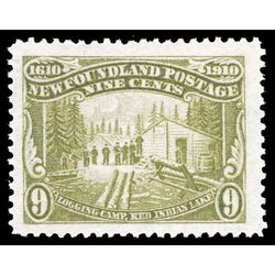 newfoundland stamp 100 logging 9 1911 M VF 016
