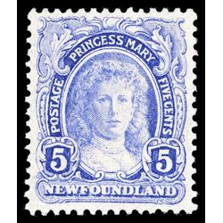 newfoundland stamp 108 princess mary 5 1911 M VF 003