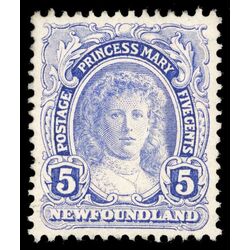 newfoundland stamp 108 princess mary 5 1911 M VF 005