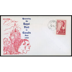 canada stamp 386 queen elizabeth ii 5 1959 FDC PC 067