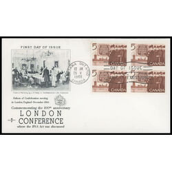 canada stamp 448 canadian delegation 5 1966 FDC BLOCK 032