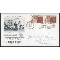 canada stamp 448 canadian delegation 5 1966 FDC PC 034