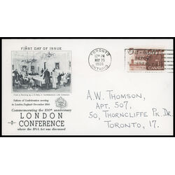 canada stamp 448 canadian delegation 5 1966 FDC PC 036