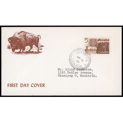 canada stamp 448 canadian delegation 5 1966 FDC PC 039