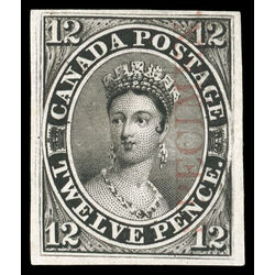 canada stamp 3pi queen victoria 12d 1851 M VF 012