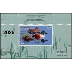 canadian wildlife habitat conservation stamp fwh43 northern shoveler 8 50 2026