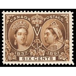 canada stamp 55 queen victoria diamond jubilee 6 1897 M VFNH 075
