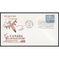 canada stamp 414 jet plane ottawa 7 1964 FDC PC 026