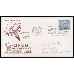 canada stamp 414 jet plane ottawa 7 1964 FDC PC 027