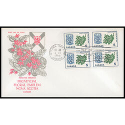 canada stamp 420 nova scotia mayflower 5 1965 FDC BLOCK 017
