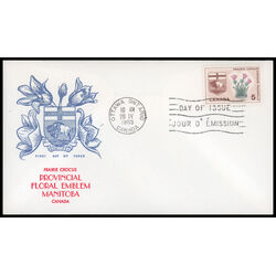canada stamp 422 manitoba prairie crocus 5 1965 FDC PC 020