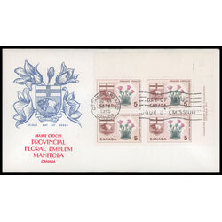 canada stamp 422 manitoba prairie crocus 5 1965 FDC UR 023