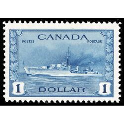 canada stamp 262 tribal class destroyer royal canadian navy 1 1942 M VFNH 061