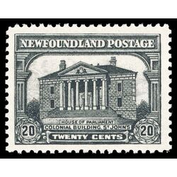 newfoundland stamp 171 colonial building st john s 20 1930 M VF 012