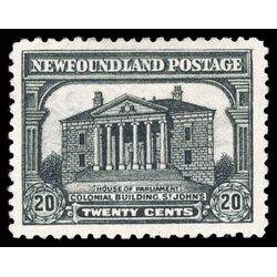 newfoundland stamp 171 colonial building st john s 20 1930 M VF 013