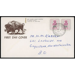 canada stamp 470 woman and ballot box 5 1967 FDC PC 018