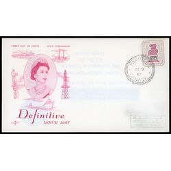 canada stamp 470 woman and ballot box 5 1967 FDC PC 019