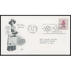canada stamp 470 woman and ballot box 5 1967 FDC PC 020