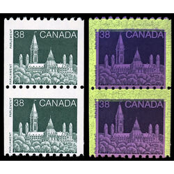 canada stamp 1194a pair parliament 1989 M NH 002