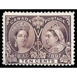 canada stamp 57 queen victoria diamond jubilee 10 1897 M F VF 109