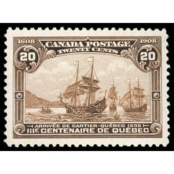 canada stamp 103 cartier s arrival 20 1908 M VFNH 087
